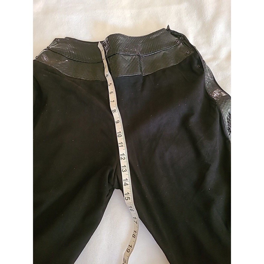 ONE-OF-A-KIND hand-made SUEDE SNAKESKIN Rhinestone, ladies TUXEDO S BLACK - Picture 12 of 16